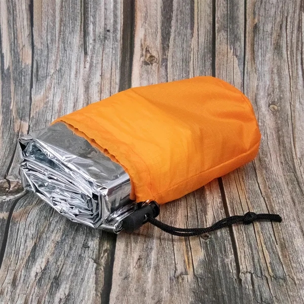 Keep yourself warm and sheltered with this emergency sleeping bag... from ASI 63698 Justin Case®