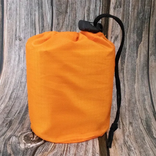 Keep yourself warm and sheltered with this emergency sleeping bag... from ASI 63698 Justin Case®