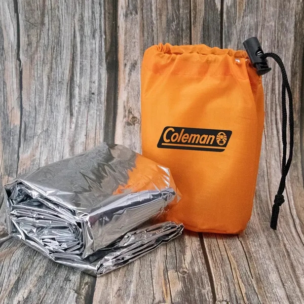 Keep yourself warm and sheltered with this emergency sleeping bag... from ASI 63698 Justin Case®