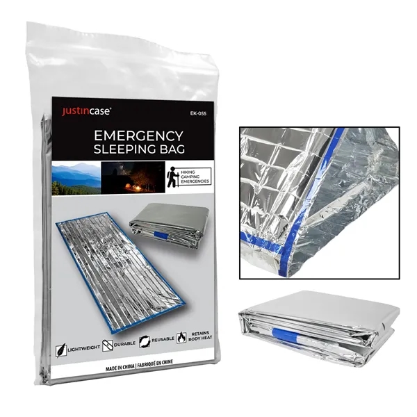 Emergency Mylar Sleeping bag is great for emergencies, safety and shelter... from ASI 63698 Justin Case®