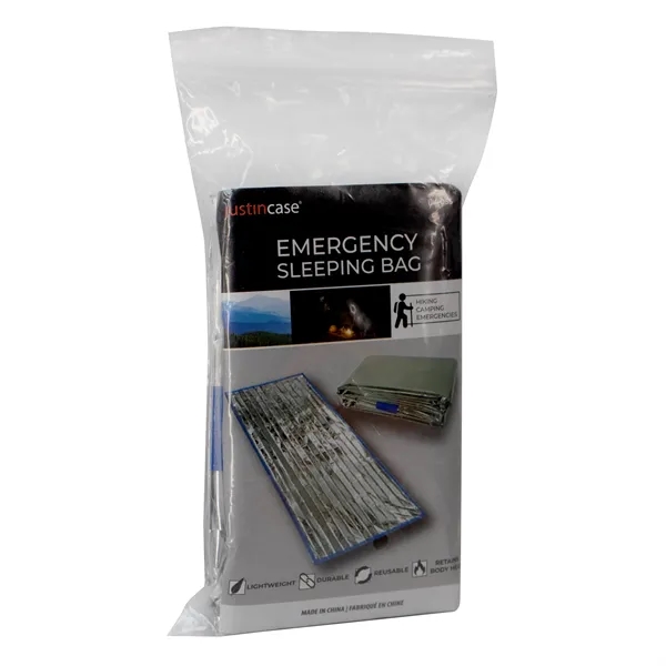 Emergency Mylar Sleeping bag is great for emergencies, safety and shelter... from ASI 63698 Justin Case®