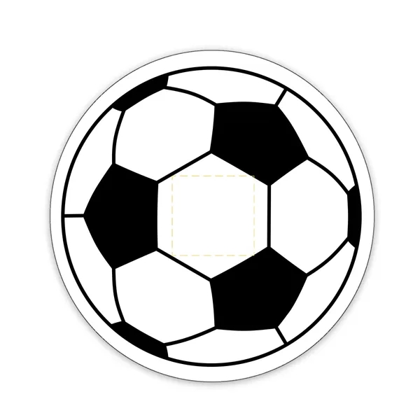 35 mil Soccer ball shaped magnet that's made in the USA... from ASI 54040 Fey Promo / Magna-Tel by Fey