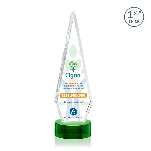 This Optical Crystal Springfield VividPrint™ Award on base features an elongated,... from ASI 84592 St Regis Group / St Regis