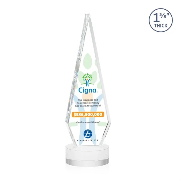 This Optical Crystal Springfield VividPrint™ Award on base features an elongated,... from ASI 84592 St Regis Group / St Regis