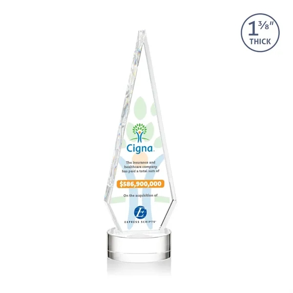 This Optical Crystal Springfield VividPrint™ Award on base features an elongated,... from ASI 84592 St Regis Group / St Regis