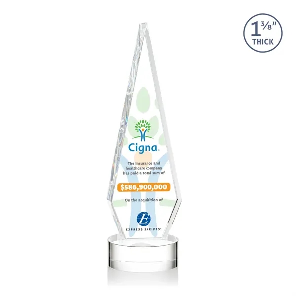 This Optical Crystal Springfield VividPrint™ Award on base features an elongated,... from ASI 84592 St Regis Group / St Regis