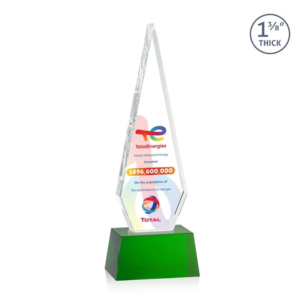This Optical Crystal Springfield VividPrint™ Award on base features an elongated,... from ASI 84592 St Regis Group / St Regis