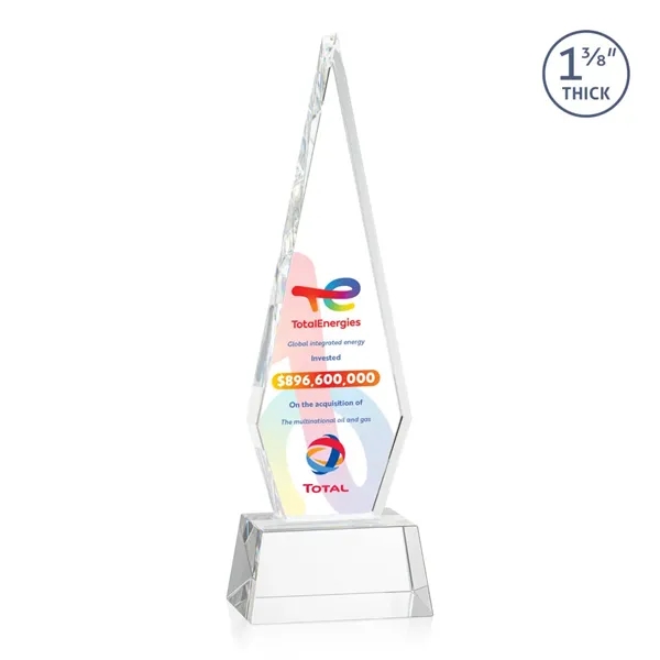 This Optical Crystal Springfield VividPrint™ Award on base features an elongated,... from ASI 84592 St Regis Group / St Regis