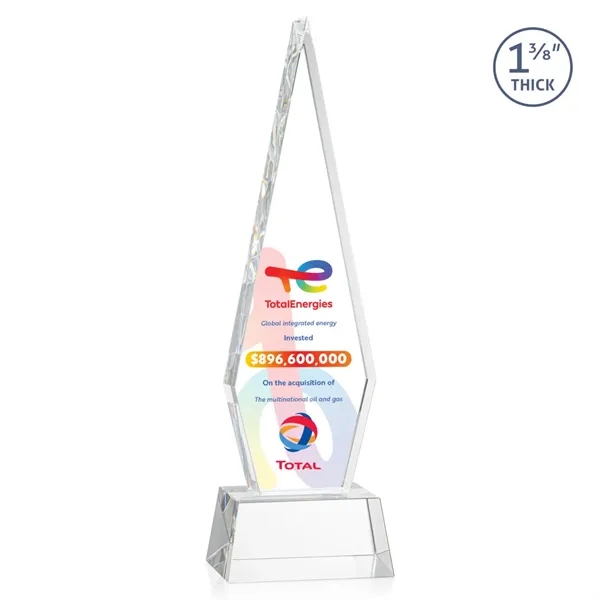 This Optical Crystal Springfield VividPrint™ Award on base features an elongated,... from ASI 84592 St Regis Group / St Regis