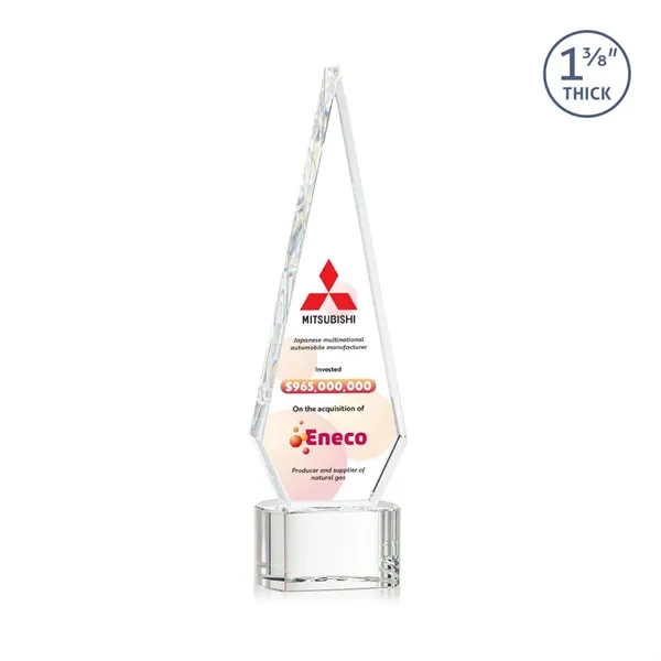 This Optical Crystal Springfield VividPrint™ Award on base features an elongated,... from ASI 84592 St Regis Group / St Regis