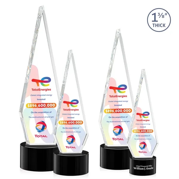 This Optical Crystal Springfield VividPrint™ Award on base features an elongated,... from ASI 84592 St Regis Group / St Regis