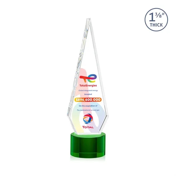 This Optical Crystal Springfield VividPrint™ Award on base features an elongated,... from ASI 84592 St Regis Group / St Regis