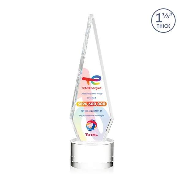 This Optical Crystal Springfield VividPrint™ Award on base features an elongated,... from ASI 84592 St Regis Group / St Regis