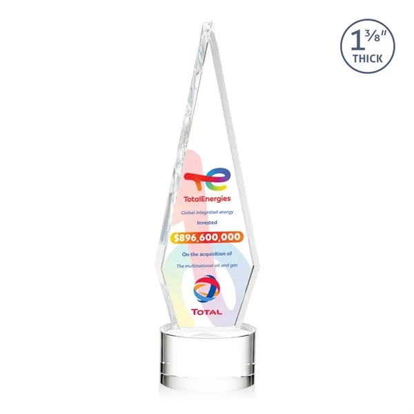 This Optical Crystal Springfield VividPrint™ Award on base features an elongated,... from ASI 84592 St Regis Group / St Regis