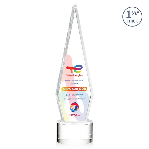 This Optical Crystal Springfield VividPrint™ Award on base features an elongated,... from ASI 84592 St Regis Group / St Regis