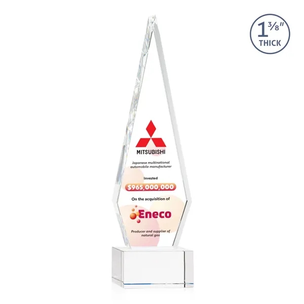 This Optical Crystal Springfield VividPrint™ Award on base features an elongated,... from ASI 84592 St Regis Group / St Regis