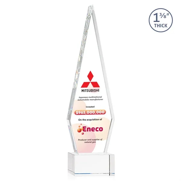 This Optical Crystal Springfield VividPrint™ Award on base features an elongated,... from ASI 84592 St Regis Group / St Regis