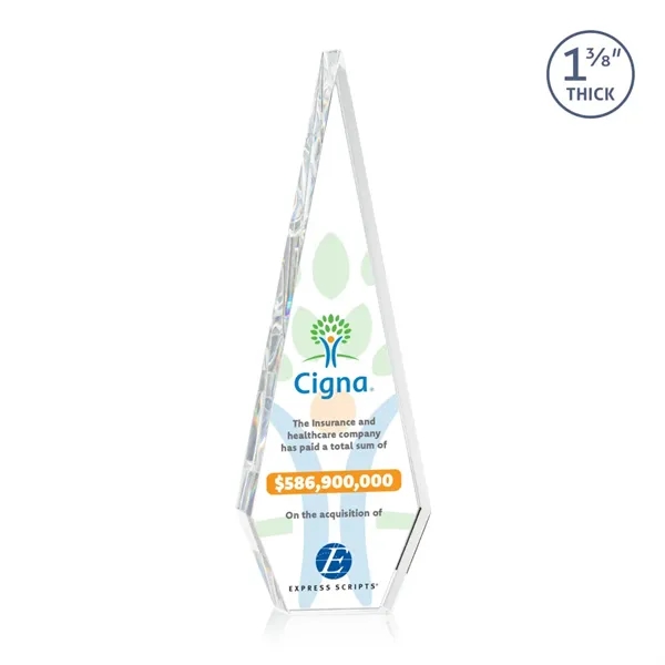 This Optical Crystal Springfield VividPrint™ Award features an elongated, tall diamond-shape.... from ASI 84592 St Regis Group / St Regis