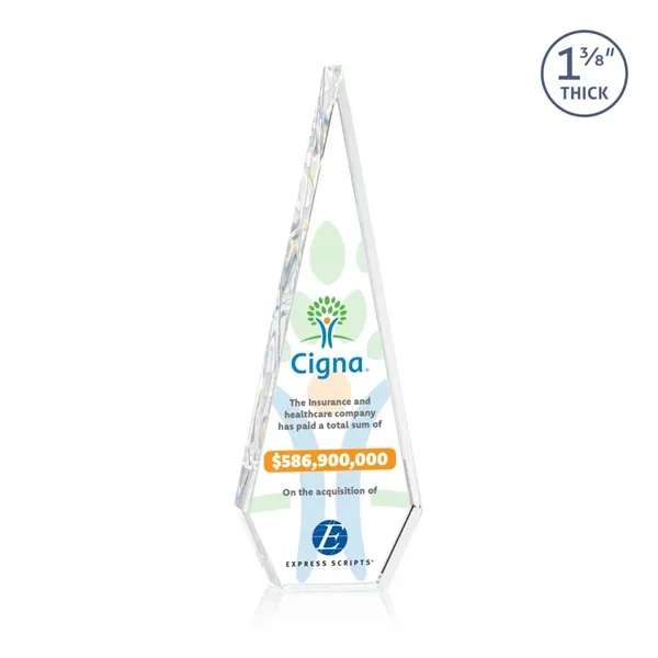 This Optical Crystal Springfield VividPrint™ Award features an elongated, tall diamond-shape.... from ASI 84592 St Regis Group / St Regis