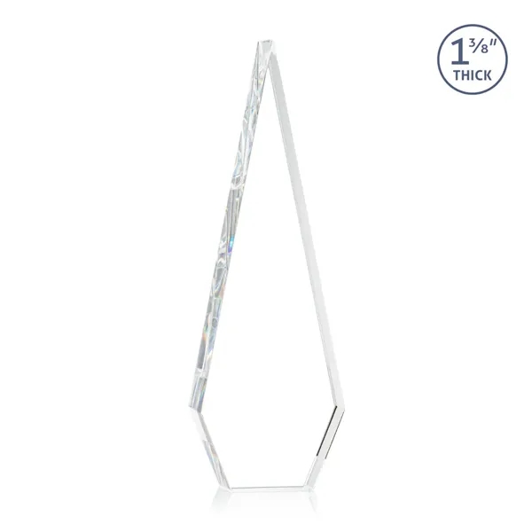 This Optical Crystal Springfield VividPrint™ Award features an elongated, tall diamond-shape.... from ASI 84592 St Regis Group / St Regis