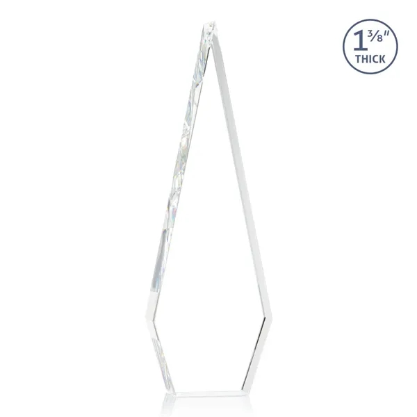 This Optical Crystal Springfield VividPrint™ Award features an elongated, tall diamond-shape.... from ASI 84592 St Regis Group / St Regis