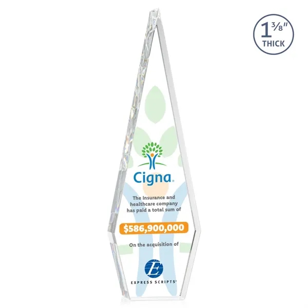 This Optical Crystal Springfield VividPrint™ Award features an elongated, tall diamond-shape.... from ASI 84592 St Regis Group / St Regis