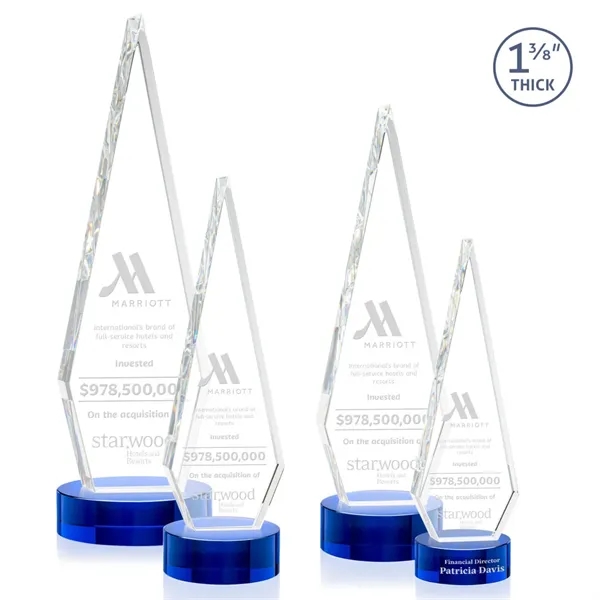 This Optical Crystal Springfield Award on base features an elongated, tall... from ASI 84592 St Regis Group / St Regis