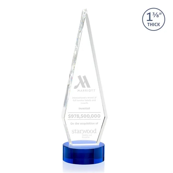This Optical Crystal Springfield Award on base features an elongated, tall... from ASI 84592 St Regis Group / St Regis