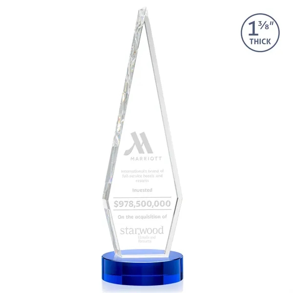 This Optical Crystal Springfield Award on base features an elongated, tall... from ASI 84592 St Regis Group / St Regis