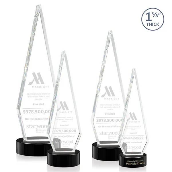 This Optical Crystal Springfield Award on base features an elongated, tall... from ASI 84592 St Regis Group / St Regis