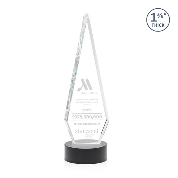 This Optical Crystal Springfield Award on base features an elongated, tall... from ASI 84592 St Regis Group / St Regis