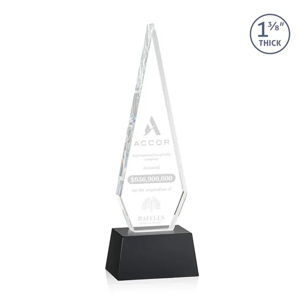 This Optical Crystal Springfield Award on base features an elongated, tall... from ASI 84592 St Regis Group / St Regis