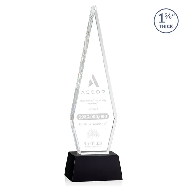 This Optical Crystal Springfield Award on base features an elongated, tall... from ASI 84592 St Regis Group / St Regis