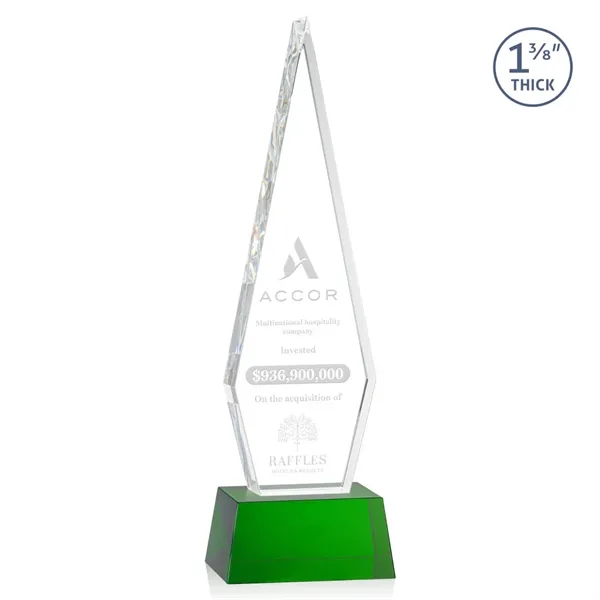 This Optical Crystal Springfield Award on base features an elongated, tall... from ASI 84592 St Regis Group / St Regis