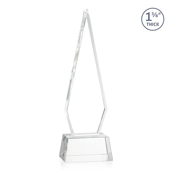 This Optical Crystal Springfield Award on base features an elongated, tall... from ASI 84592 St Regis Group / St Regis