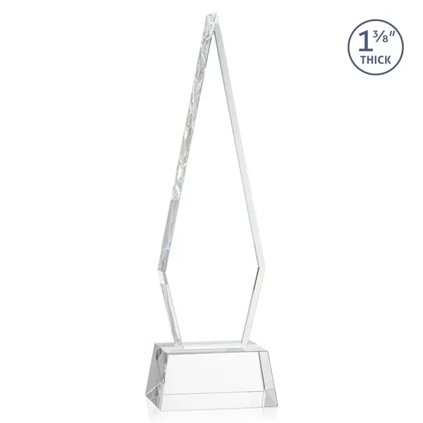 This Optical Crystal Springfield Award on base features an elongated, tall... from ASI 84592 St Regis Group / St Regis