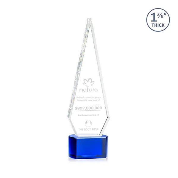 This Optical Crystal Springfield Award on base features an elongated, tall... from ASI 84592 St Regis Group / St Regis