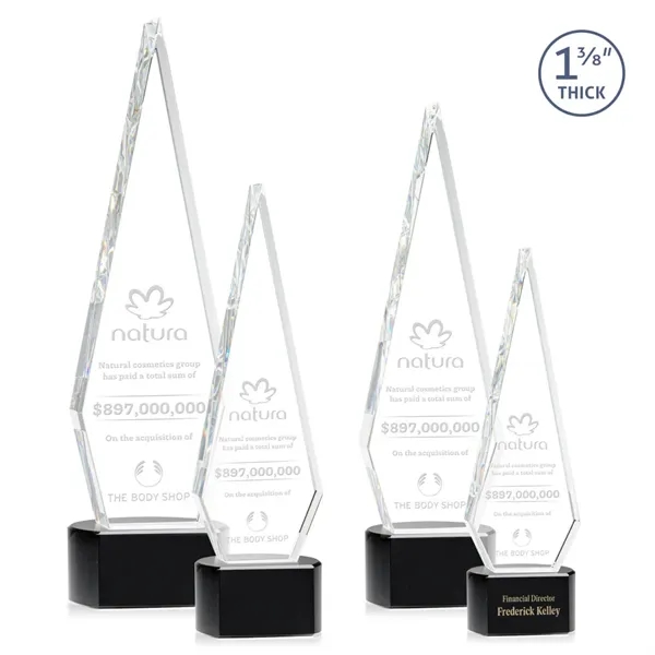 This Optical Crystal Springfield Award on base features an elongated, tall... from ASI 84592 St Regis Group / St Regis