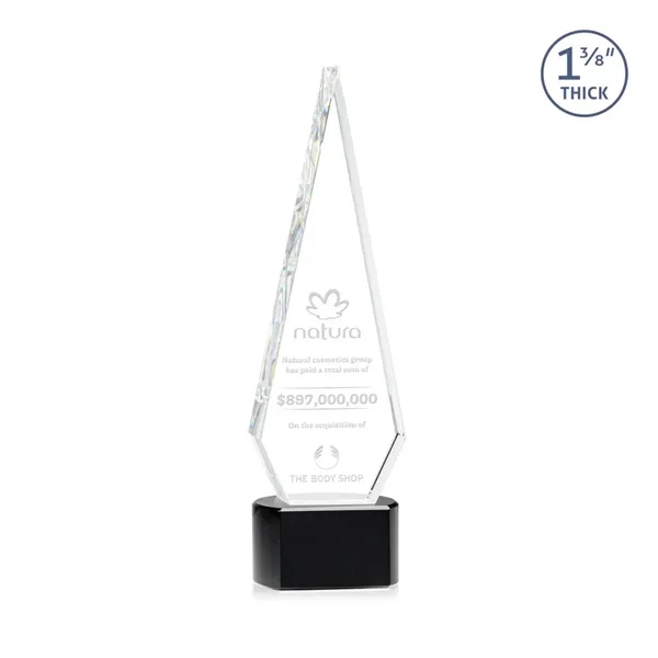 This Optical Crystal Springfield Award on base features an elongated, tall... from ASI 84592 St Regis Group / St Regis