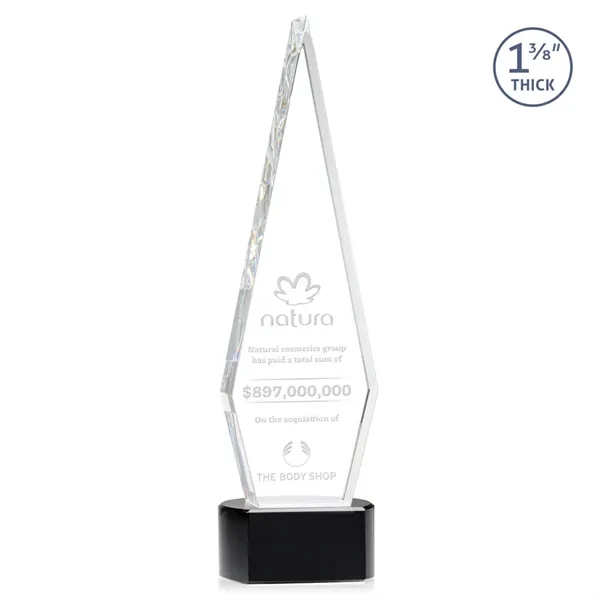 This Optical Crystal Springfield Award on base features an elongated, tall... from ASI 84592 St Regis Group / St Regis