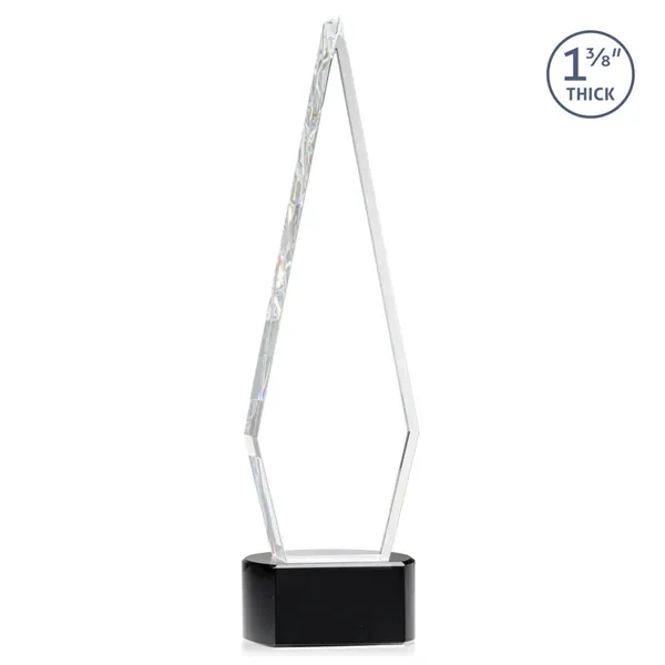 This Optical Crystal Springfield Award on base features an elongated, tall... from ASI 84592 St Regis Group / St Regis