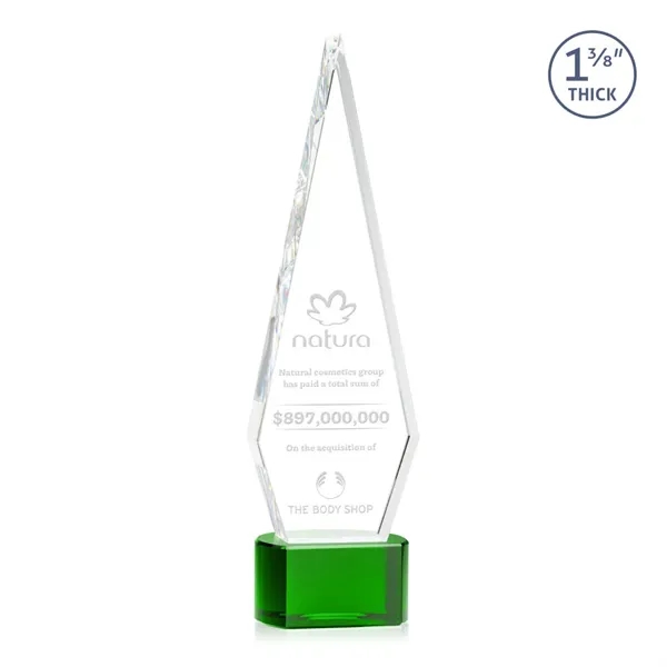 This Optical Crystal Springfield Award on base features an elongated, tall... from ASI 84592 St Regis Group / St Regis