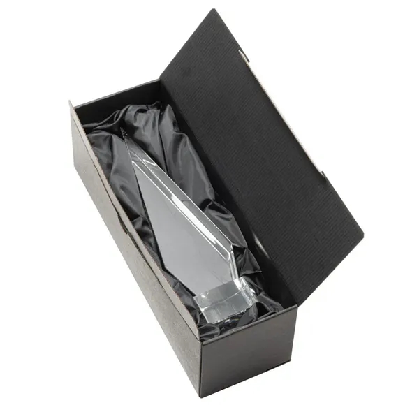 This Optical Crystal Springfield Award on base features an elongated, tall... from ASI 84592 St Regis Group / St Regis