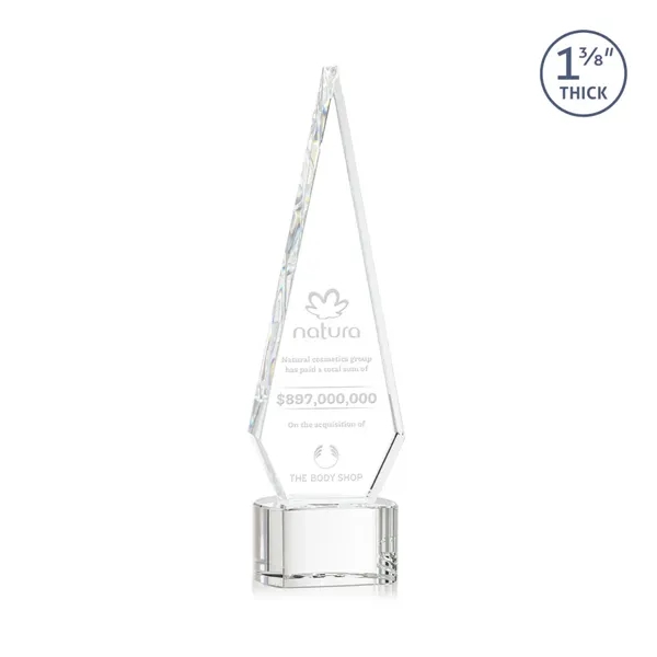 This Optical Crystal Springfield Award on base features an elongated, tall... from ASI 84592 St Regis Group / St Regis