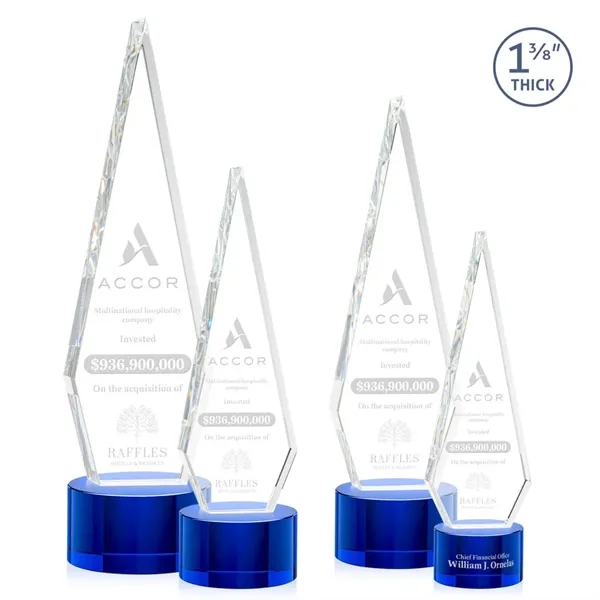 This Optical Crystal Springfield Award on base features an elongated, tall... from ASI 84592 St Regis Group / St Regis