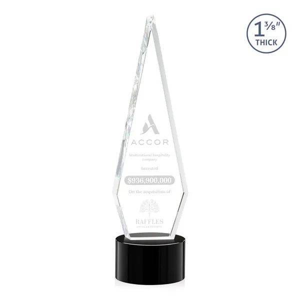 This Optical Crystal Springfield Award on base features an elongated, tall... from ASI 84592 St Regis Group / St Regis