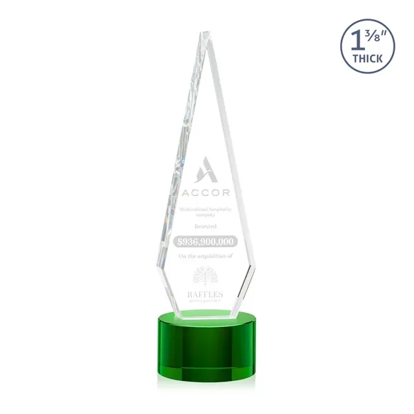 This Optical Crystal Springfield Award on base features an elongated, tall... from ASI 84592 St Regis Group / St Regis
