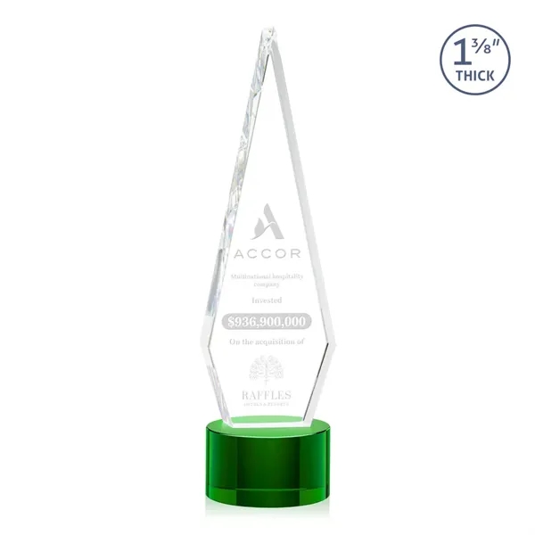 This Optical Crystal Springfield Award on base features an elongated, tall... from ASI 84592 St Regis Group / St Regis