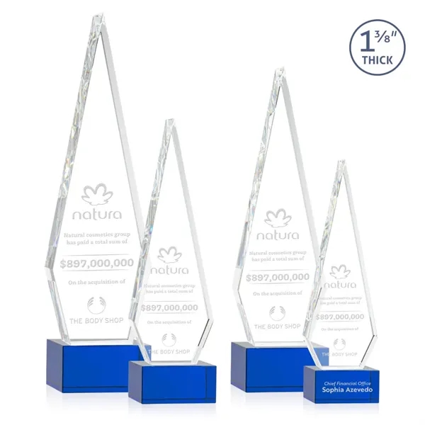 This Optical Crystal Springfield Award on base features an elongated, tall... from ASI 84592 St Regis Group / St Regis