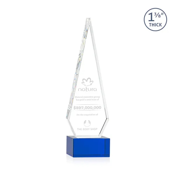 This Optical Crystal Springfield Award on base features an elongated, tall... from ASI 84592 St Regis Group / St Regis